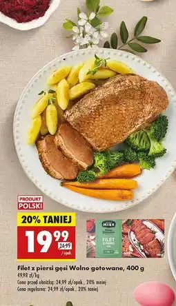 Filet z piersi gęsi ze skórą wolno gotowane Kraina mięs