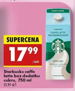 Biedronka Napój caffe latte bez cukru Starbucks oferta
