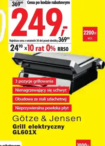 Media Expert Grill elektryczny Götze & Jensen oferta