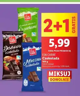 Lidl Czekolada gorzka Fin carre oferta