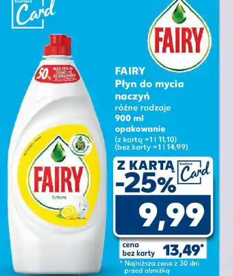Kaufland Płyn do mycia naczyń Fairy oferta