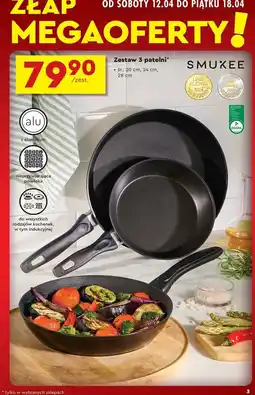 Biedronka Komplet patelnii 20 cm + 24 28 Smukee oferta