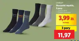 Lidl LIVERGY Skarpetki męskie, 3 pary oferta