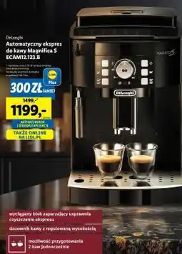 Lidl DeLonghi Automatyczny ekspres do kawy Magnifica S ECAM12.123.B oferta