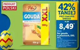 Lidl PILOS Ser gouda w plastrach, XXL oferta