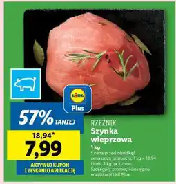 Lidl Szynka wieprzowa oferta