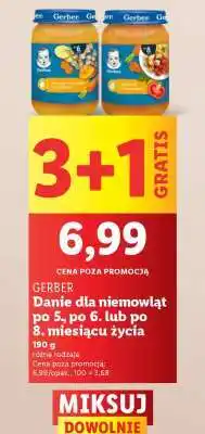 Lidl GERBER Danie dla niemowląt oferta