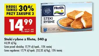 Biedronka Steki rybne z fileta, 340 g oferta
