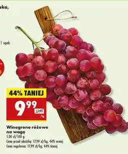 Biedronka Winogrono różowe na wagę oferta