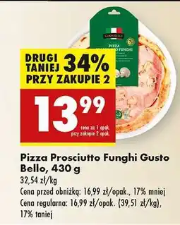 Biedronka Pizza Prosciutto Funghi Gusto Bello 430 g oferta