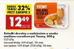 Biedronka Roladki devolay z nadzieniem o smaku maślano-czosnkowym Yeemy, 500 g oferta