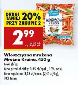 Biedronka Włoszczyzna mrożona Mroźna Kraina, 450 g oferta