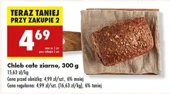 Biedronka Chleb cale ziarno 300 g oferta