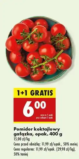 Biedronka Pomidor koktajlowy gałązka opak 400 g oferta