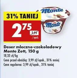 Biedronka Deser mleczno czekoladowy Monte Zott 150 g oferta