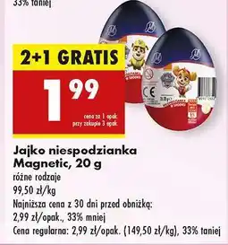 Biedronka Jajko niespodzianka Magnetic 20 g oferta