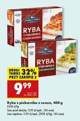 Biedronka Ryba z piekarnika z sosem, 400 g oferta