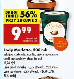 Biedronka Lody Marletto, 500 ml oferta