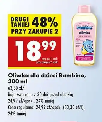 Biedronka Oliwka dla dzieci Bambino, 300 ml oferta