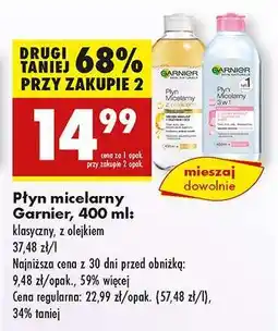 Biedronka Płyn micelarny Garnier 400 ml oferta