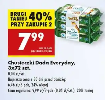 Biedronka Chusteczki Dada Everyday, 3x72 szt oferta