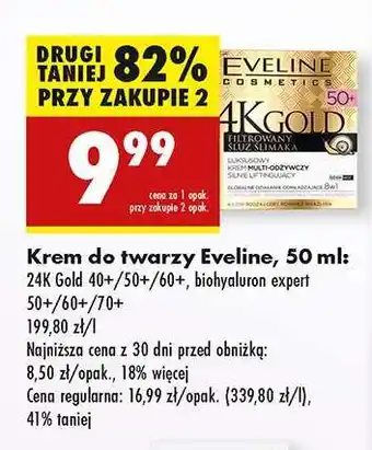 Biedronka Krem do twarzy Eveline, 50 ml oferta