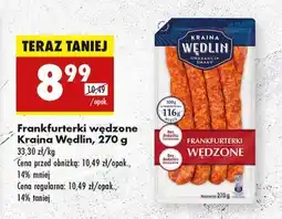 Biedronka Frankfurterki wędzone Kraina Wędlin , 270 g oferta