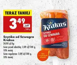 Biedronka Szynka od szwagra Krakus oferta