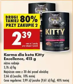 Biedronka Karma dla kota Kitty Excellence, 415 g oferta