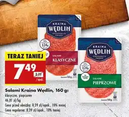 Biedronka Salami Kraina Wędlin , 160 g : oferta