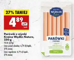 Biedronka Parówki z szynki Kraina Wedlin Nature 250 g oferta