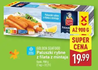 ALDI GOLDEN SEAFOOD Paluszki rybne z fileta z mintaja oferta