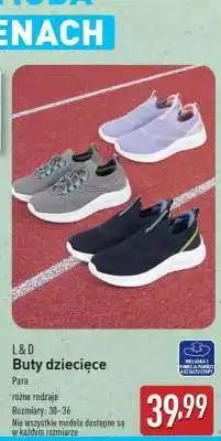 ALDI L&D Buty dziecięce oferta