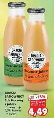 BRACIA SADOWNICY Sok tłoczony z jabłek różne rodzaje 0,75 l butelka