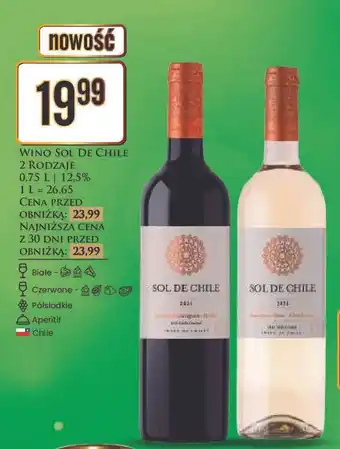 Dino Wino czerwone wytrawne Sol De Chile oferta