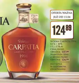 Dino Wódka Carpatia Vintage 1996 oferta