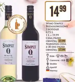 Dino Wino czerwone półwytrawne Simply (Wino) oferta