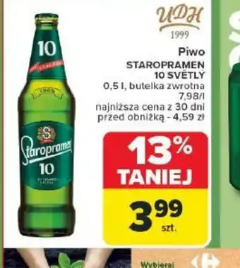 Carrefour Piwo Staropramen 10 Svetly oferta