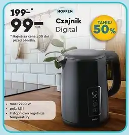 Biedronka Czajnik digital z regulacją temperatury Hoffen oferta