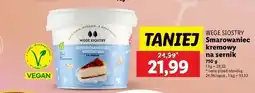 Lidl Smarowaniec kremowy na sernik Wege Siostry oferta