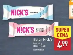 ALDI Baton peanut's n'fudge Nick's oferta