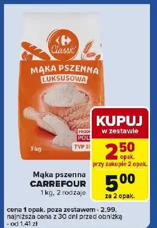 Carrefour Express Mąka pszenna luksusowa Carrefour oferta
