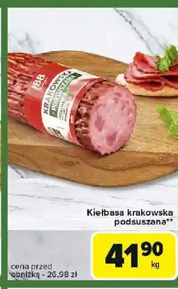 Carrefour Express Kiełbasa krakowska podsuszana Jbb bałdyga oferta