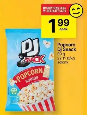 Delikatesy Centrum Popcorn DJ Snack 90g oferta