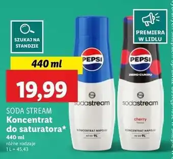 Lidl Syrop pepsi zero cherry Sodastream oferta
