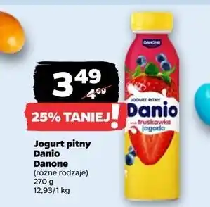 Netto Jogurt pitny truskawka jagoda Danone Danio oferta