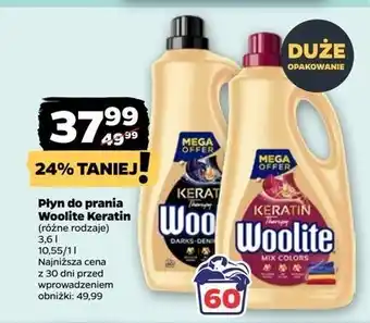 Netto Płyn do prania mix colors Woolite Keratin oferta