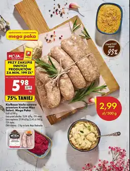 Biedronka Kiełbasa biała premium Kraina mięs select oferta