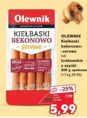 Kaufland OLEWNIK Kiełbaski bekonowo-serowe oferta