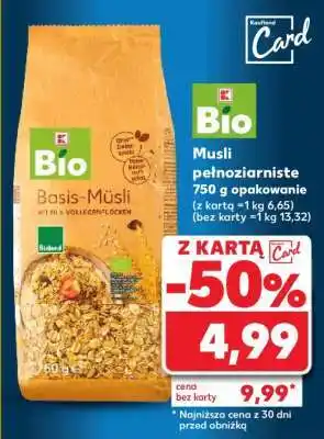 Kaufland Bio Musli pełnoziarniste oferta